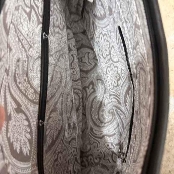 Black Patterned Shoulder Bag - Picture 3 of 9